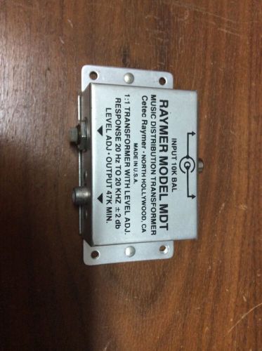 Raymer MDT Music Phone On Hold Converter Distribution Transformer