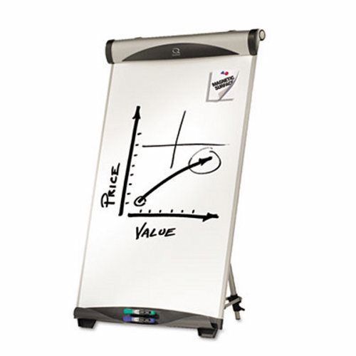 Quartet Euro Magnetic Dry Erase Easel, 27 x 39, White (QRTEU500E)