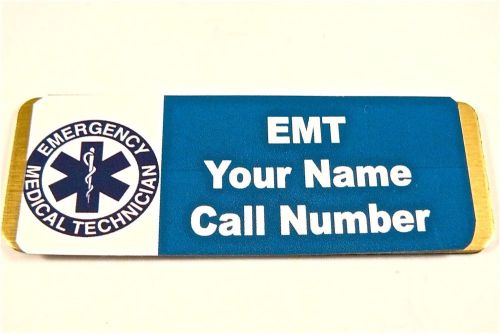 Emt insignia personalized magnetic id name badge tag,medical,paramedic,ems,nurse for sale