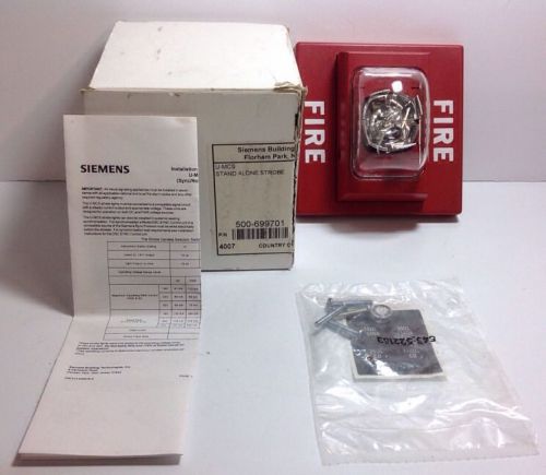 Siemens  u-mcs fire alarm remote strobe red stand alone strobe for sale