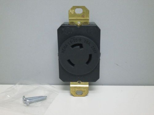 P&amp;S L620-R 2320A Turnlok Turn-Twist-Lock-ing Receptacle 20A 2P 3W 250V L6-20R