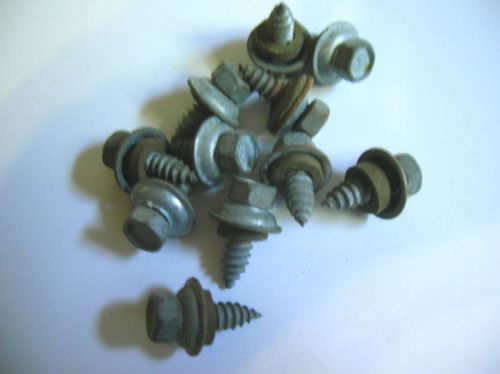 3/8&#034; HEX-1/4&#034; X 1/2&#034; SHEET METAL SCREWS W/ STEEL WASHER &amp; RUBER GASKET 3 LB 10oz