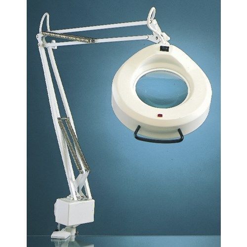 Luxo 16346WT IFM Magnifier Light, White w/45-inch arm