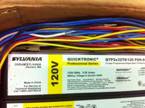 Sylvania quicktronic qtp2x32t8/120 psn-sc new light ballast old stock for sale