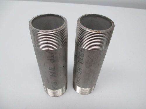 LOT 2 NEW MERIT MB304/L40W6K44150604 6INX1-1/2IN NPT NIPPLE PIPE FITTING D263600