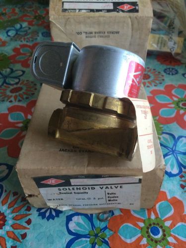 Jackes Evans Solenoid Valve Type J607 3/4 5 Psi