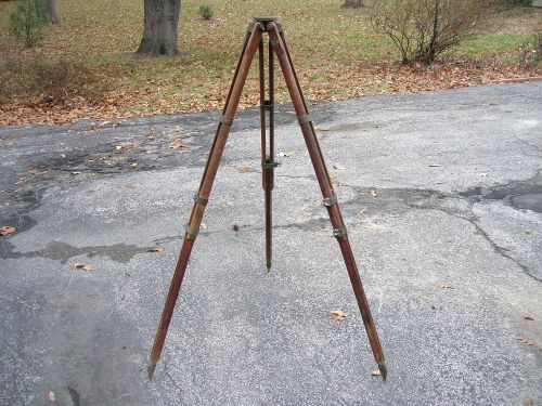 Wood Tripod for Survey Transit Engineers Level Adjustable