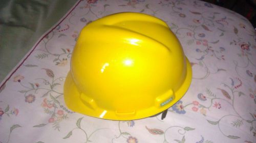 Msa v-gard helmet/hard hat (yellow, medium-size) for sale