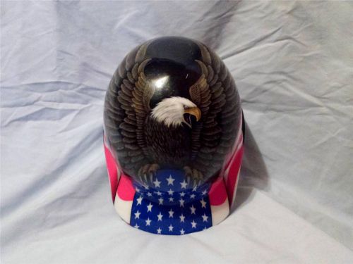 Fibre-metal american flag &amp; eagle safety hard hat for sale