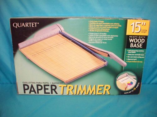 BRAND NEW QUARTET 15&#034; PAPER TRIMMER CRAFTS AND ARTS CUTTING BOARD