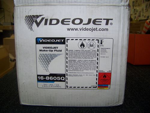 VideoJet Mek-Up Fluid # 16-8605Q 1 Quart Bottle Exp. July 30, 2016 9 Quarts New