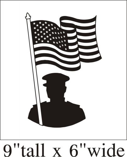 2X A Soldier&#039;s Flag Funny Car Truck Bumper Vinyl Sticker Decal Decor -1513