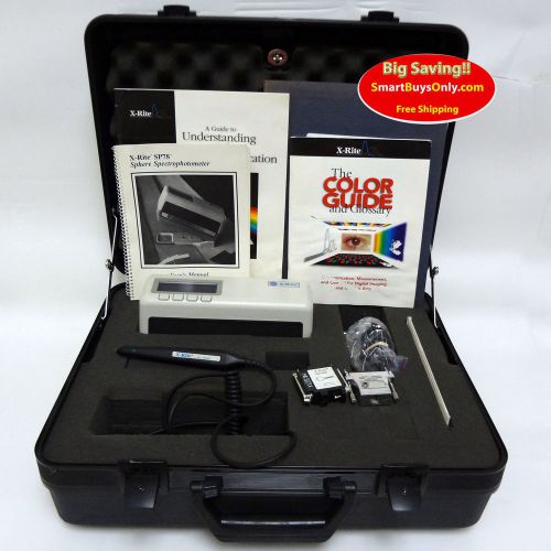 X-rite sp78 sphere spectrophotometer densitometer &amp; sp78-200 bar code reader for sale