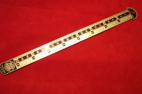 Vtg HB Rouse &amp; Co 6 12 pt Point Metal Aluminum Printer Gauge Time Savers Chicago