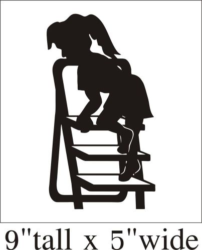 2X Climbing Stool Funny Car Truck Bumper Vinyl Sticker Decal Decor Art-1942