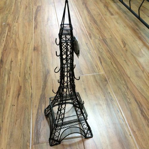 Paris Effil Tower New Display Handmade Fashion Jewelry Organizer Metal Stand USA