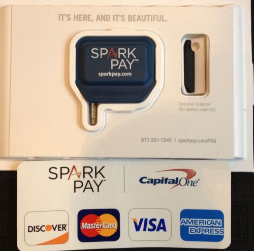 New capitalone spark pay electronic credit &amp; debit card reader, iphone, android for sale