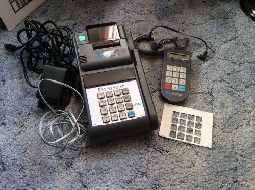 VERIFONE CREDIT CARD TRANZ 460 TERMINAL MACHINE Plus PAPER SPOOLS AND MORE!