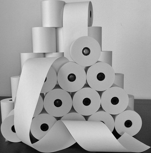 2-3/4&#034; x 194&#039; BOND PoS RECEIPT PAPER - 50 NEW ROLLS  ** FREE SHIPPING **