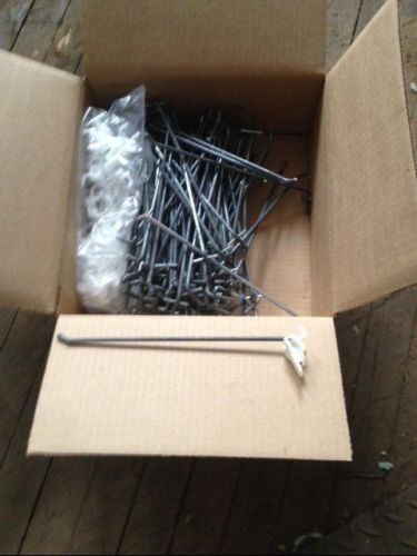 Pegboard peg hooks w/ plastic backs 9&#034; peghooks pallet deal store fixtures nib for sale