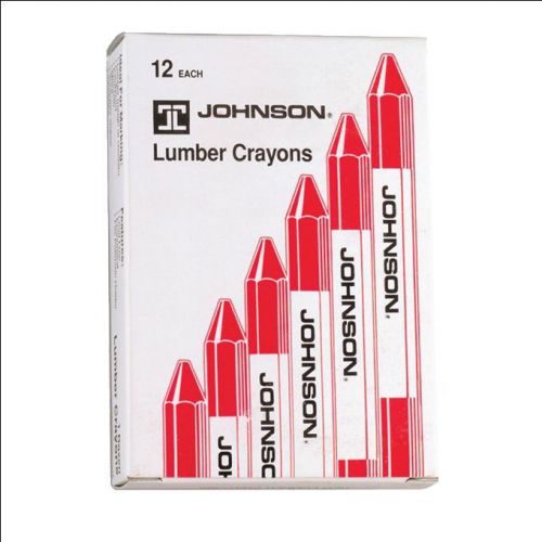 Johnson lumber crayons pack of 12 - red model 3512 for sale