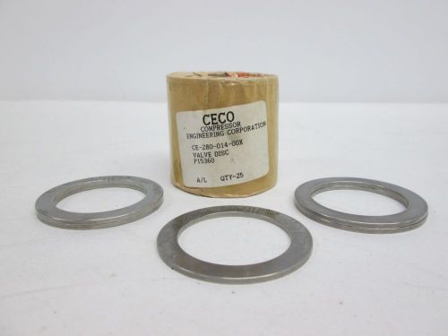 LOT 30 NEW CECO CE-280-014-00X COMPRESSOR VALVE DISK 59MM OD 43MM ID D297251