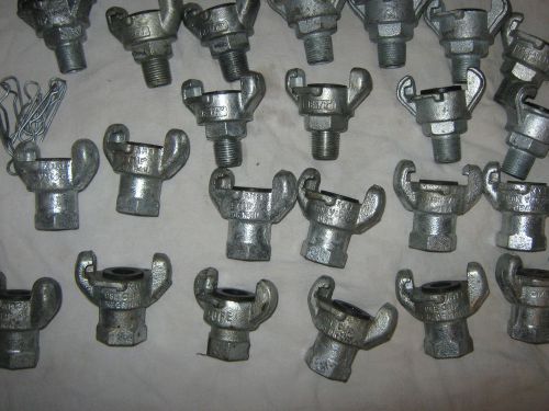 Air hose handshake couplins, lot of 23 couplins