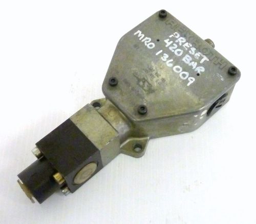 Rexroth HED-1-KA-40/500 Pressure Switch 460VAC 15A 125VDC 0.4A Preset to BAR-420