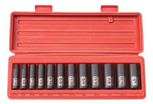 Tekton 47921 3/8-inch drive deep impact socket set  5/16-1-inch  sae  cr-v  12-p for sale