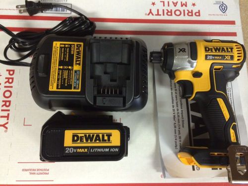 New Dewalt DCF886 20V Brushless 1/4&#034; Impact Driver + DCB200 Battery + DCB101