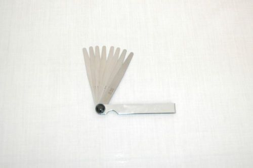 Metric metal feeler gauges 8 blades 0.05 - 0.50 mm for sale