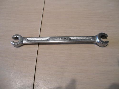 Snap-on tools 3/8&#034; &amp; 7/16&#034; double flare nut wrench. #rxv-1214-s for sale