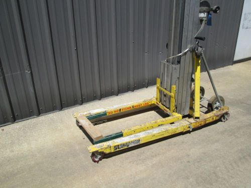 SUMNER 2118 CABLE DRIVEN PALLET CONTRACTORS MATERIAL LIFT HOIST 18 FEET