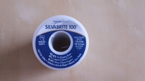 New silvabrite 100 lead free solder, 1/8 &#034;d for sale