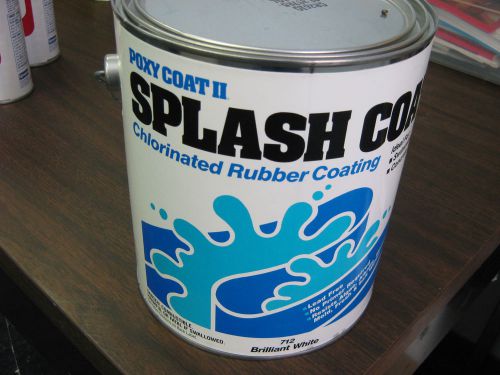 Poxy Coat II Splash Coat Chlorinated Rubber Coating, 712 Brilliant White, New