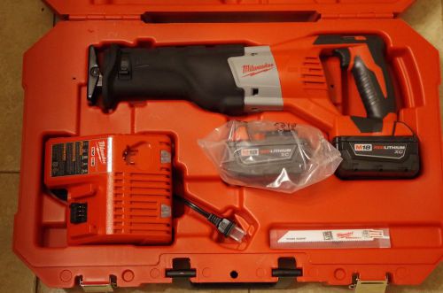 NEW MILWAUKEE M18 SAWZALL 18V 2620-22 LITHIUM W/ 2 BATTERIES CORDLESS RECIP SAW