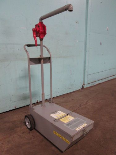 &#034;FRYMASTER&#034; HEAVY DUTY 50lb CAPACITY FRY OIL CART DISPOSAL SYSTEM, w/MANUAL PUMP