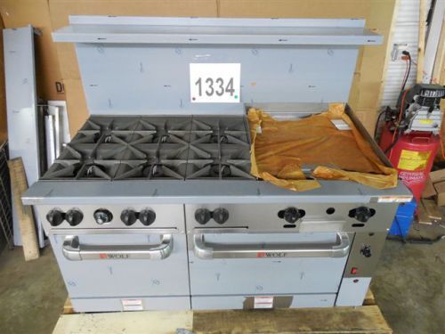 Wolf Challenger 60&#034; Gas Range 6-burner, 24&#034; Griddle, CONVECTION W60SC-6B-24G-N