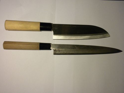 Japanese knives sandoku and sushi knife lot for sale