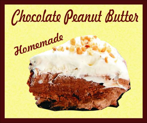 CHOCOLATE PEANUT BUTTER PIE DECAL