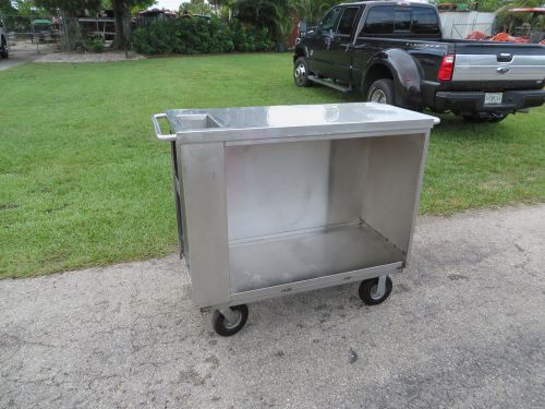 Portable Stainless Steel Bar Food Service  Tool Box Maids or Maintence Cart