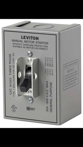 LEVITON N1303-DS Disconn Sw w/Encl,Man.,3Ph,NEMA 1,Metal