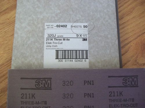 sandpaper,3M  wetordry cloth J wt 211K three-M-ite 320 grit