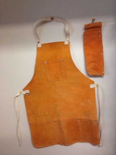 Split Leather Welding Apron Protective Clothing Carpenter Blacksmith Gardening