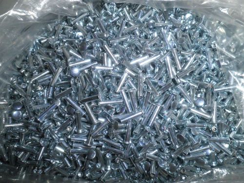 Pack of 1000  prairie truss head  semi-tubular rivets 1/8&#034; x 1/2&#034;  zinc plated for sale
