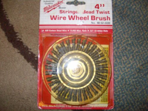 Milwaukee 48-52-2220  4&#034;  wire wheel Brush