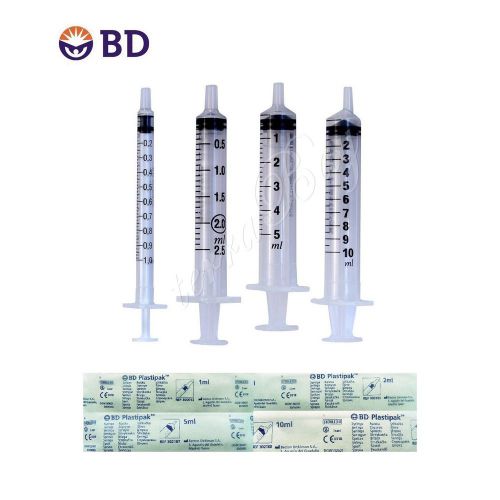 Bd plastipak single sterile syringes 20ml 50ml / packs of 10 / multiple uses for sale