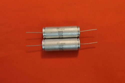 Capacitor Paper MBM 500V 0.5uF USSR Lot of 5 pcs