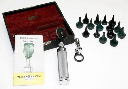 WELCH ALLYN OPHTALMOSCOPE eye doctor medical device otoscope auriscope vtg w Box