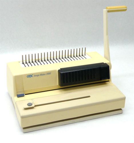 GBC IMAGE-MAKER 2000 IM2000 MANUAL PLASTIC COMB PUNCH BINDING BINDER MACHINE